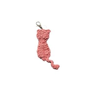 NEW handmade crochet CAT kitten keychain great gift